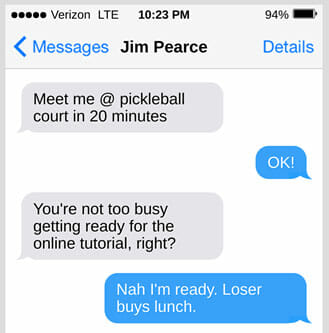 text message
