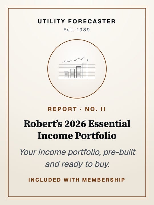 Cover of Robert&rsquo;s 2026 Essential Income Portfolio.